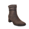dark brown suede boots