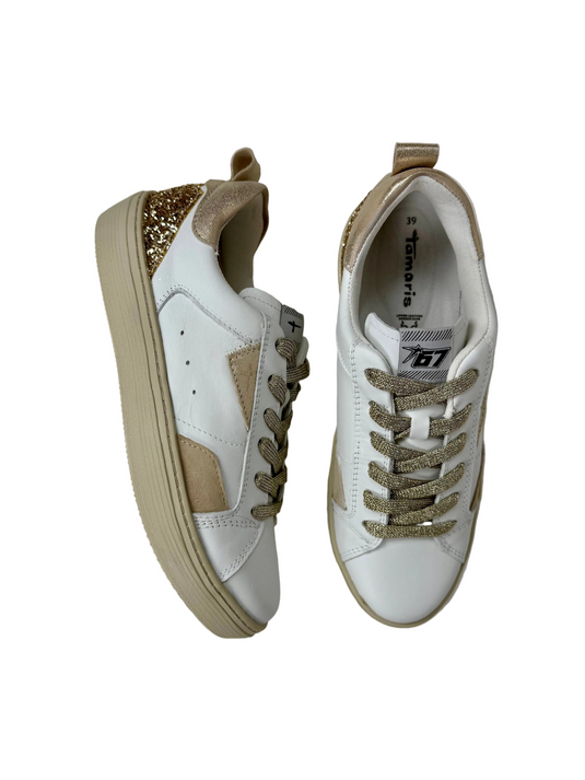 ladies white casual trainers