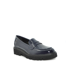 Load image into Gallery viewer, navy flat shoes