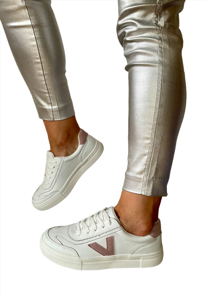 white fashion sneakers