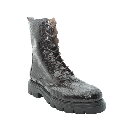 snake skin brown boots for women