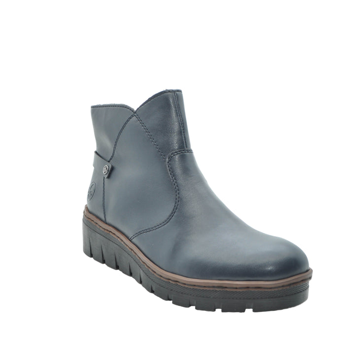 navy rieker boots