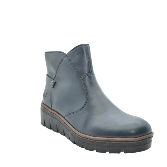 navy rieker boots