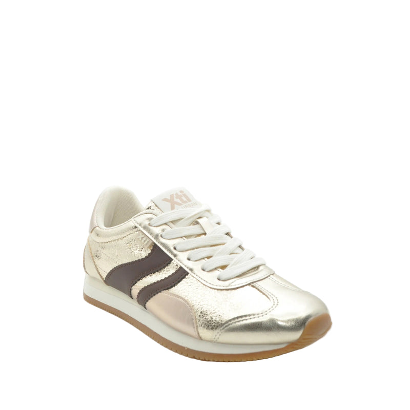 Load image into Gallery viewer, gold trainers
