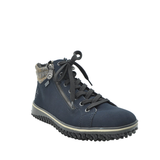 navy rieker boots