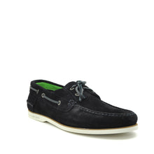 Load image into Gallery viewer, navy seude boat shoes