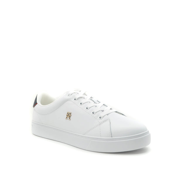 tommy hilfiger white leather trainers