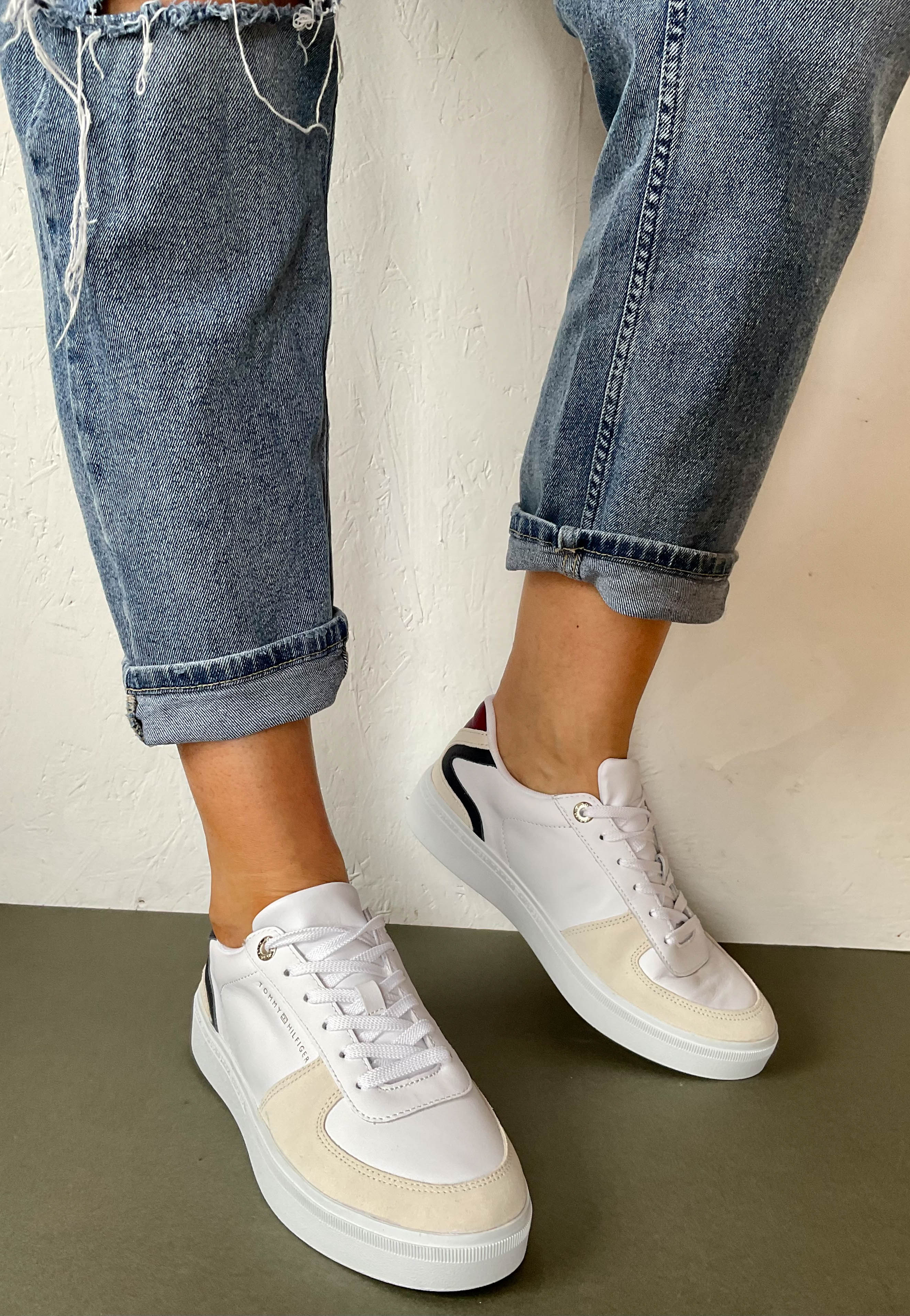 tommy hilfiger white shoes