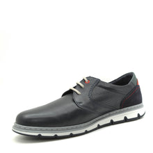 Load image into Gallery viewer, navy leather shoes for men