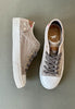 mustang grey lace up plimsolls