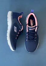 Load image into Gallery viewer, skechers navy trainers
