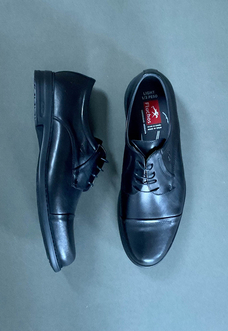 Load image into Gallery viewer, black formal shoes for men fluchos
