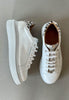 carmela white leather trainers