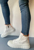 Refresh white platform boots