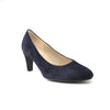 gabor navy seude court shoes