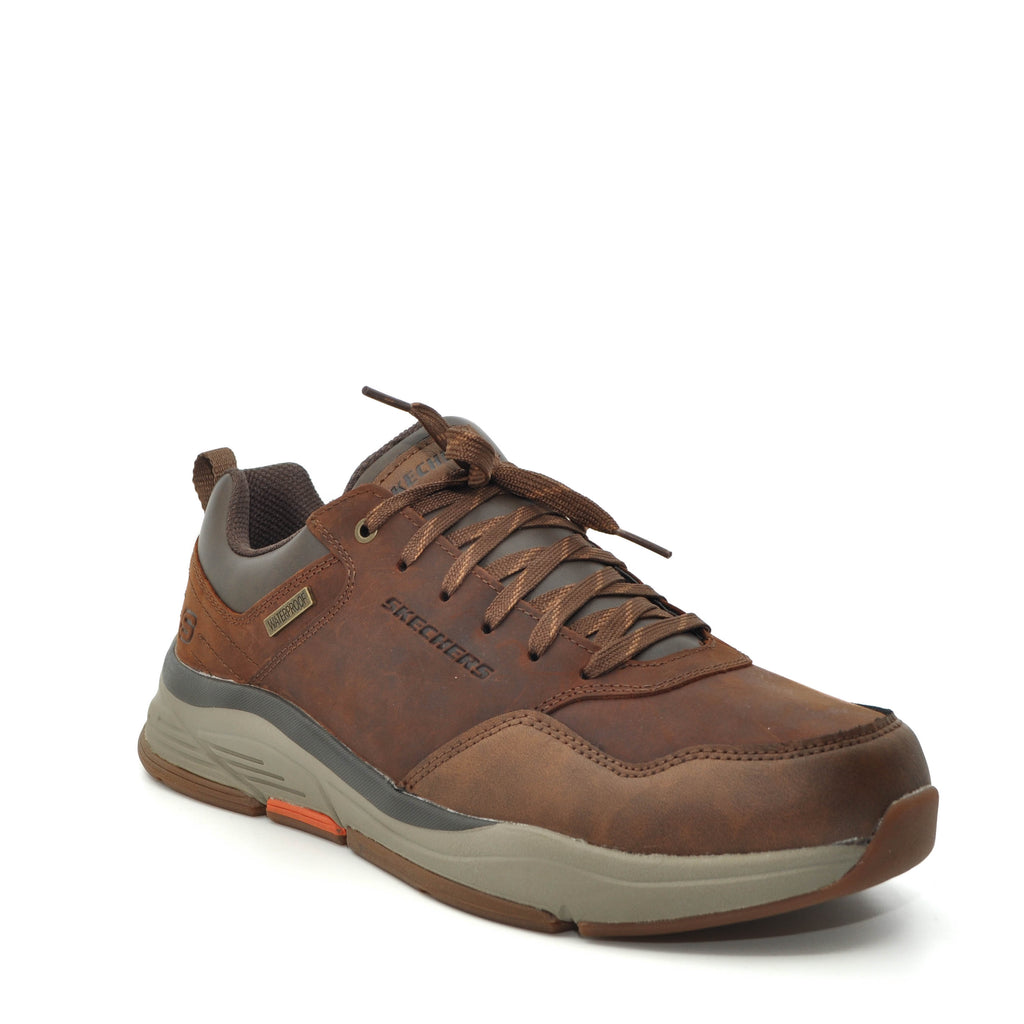 brown mens shoes skechers