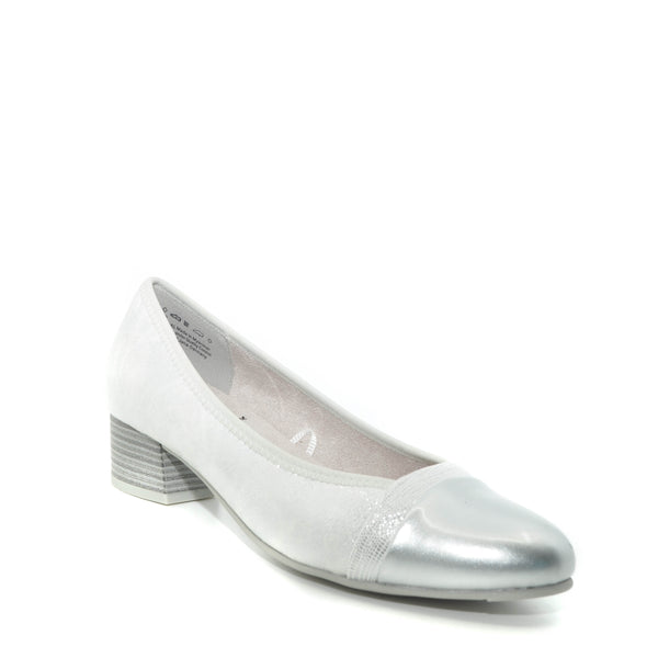 jana wide fit white heels