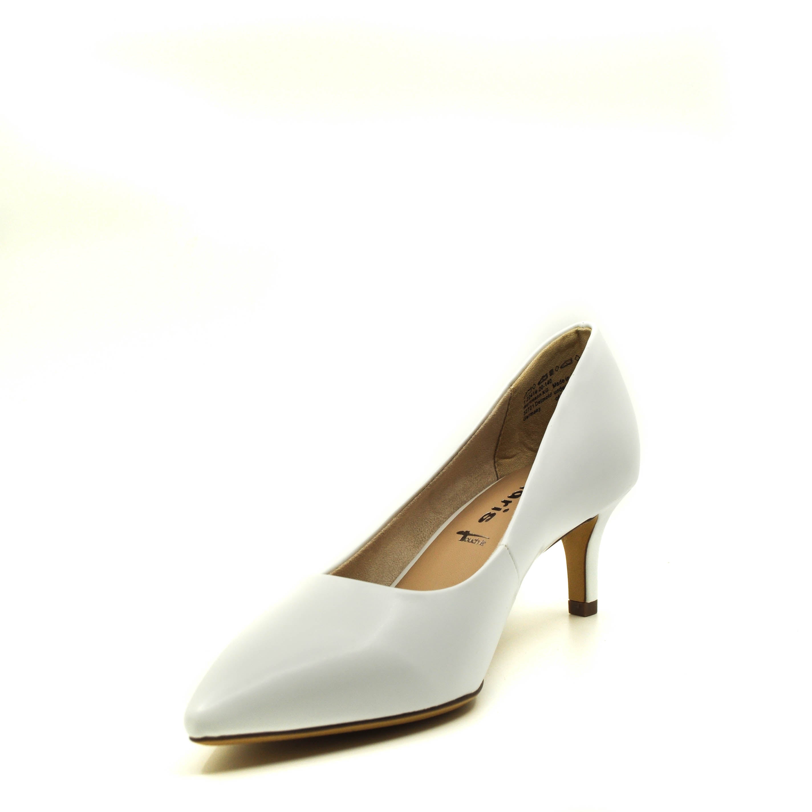 tamaris white heels