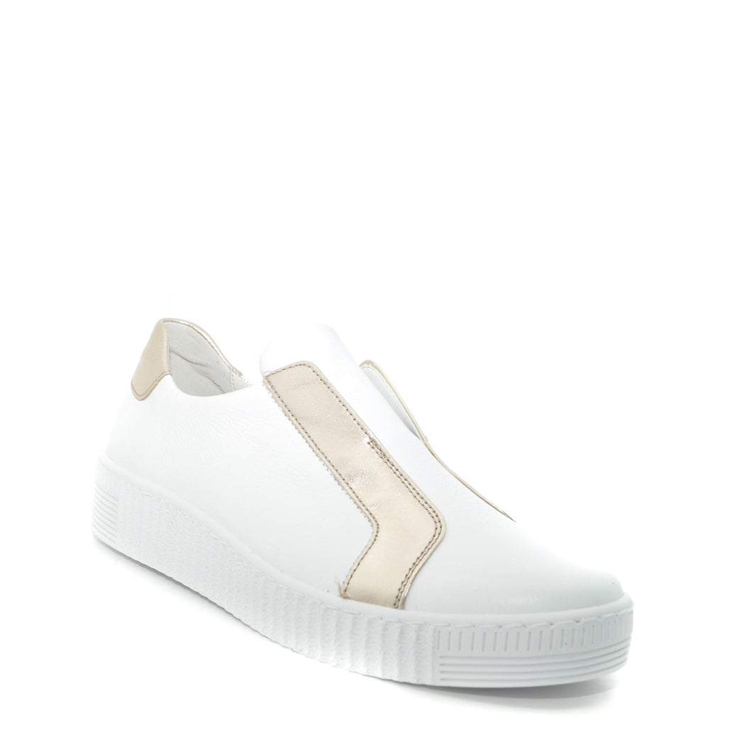 gabor white slip on shoe