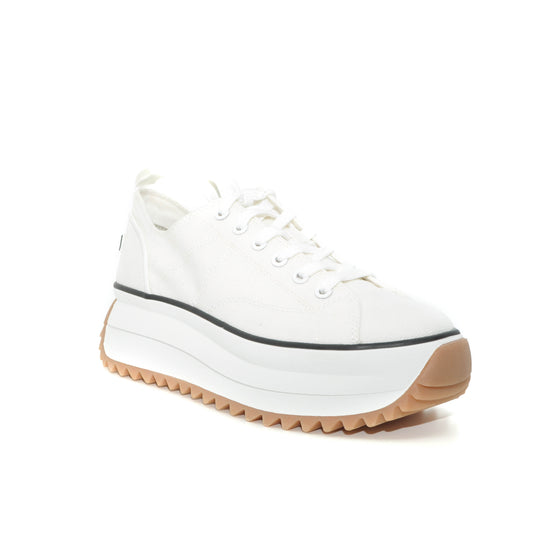 Tamaris white platform trainers
