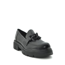 Load image into Gallery viewer, marco tozzi black chunky loafers