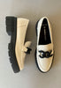 Marco tozzi white loafers