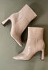 Tamaris nude heeled boots