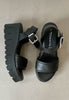 tamaris black wedge sandal