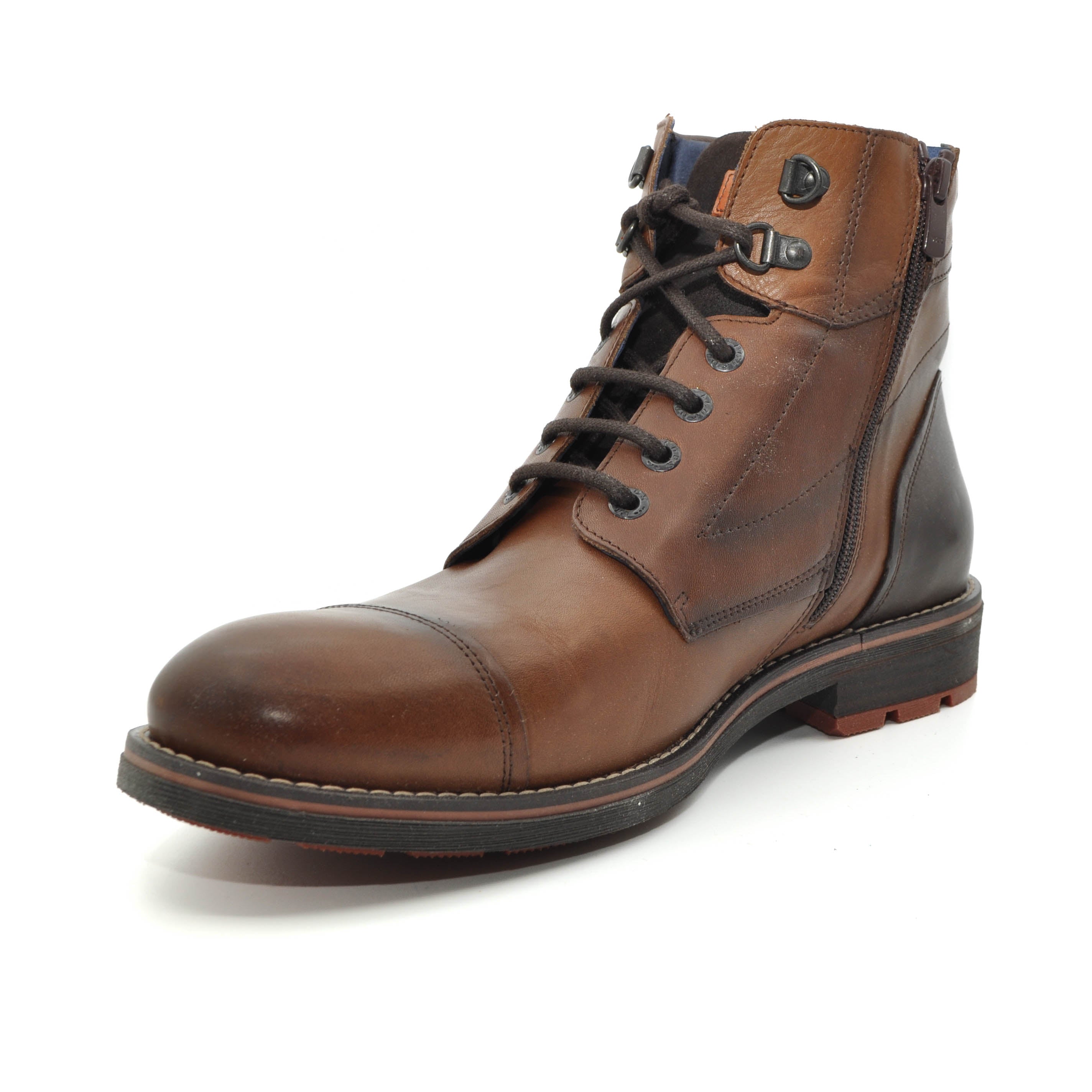 Fluchos tan leather boots for men