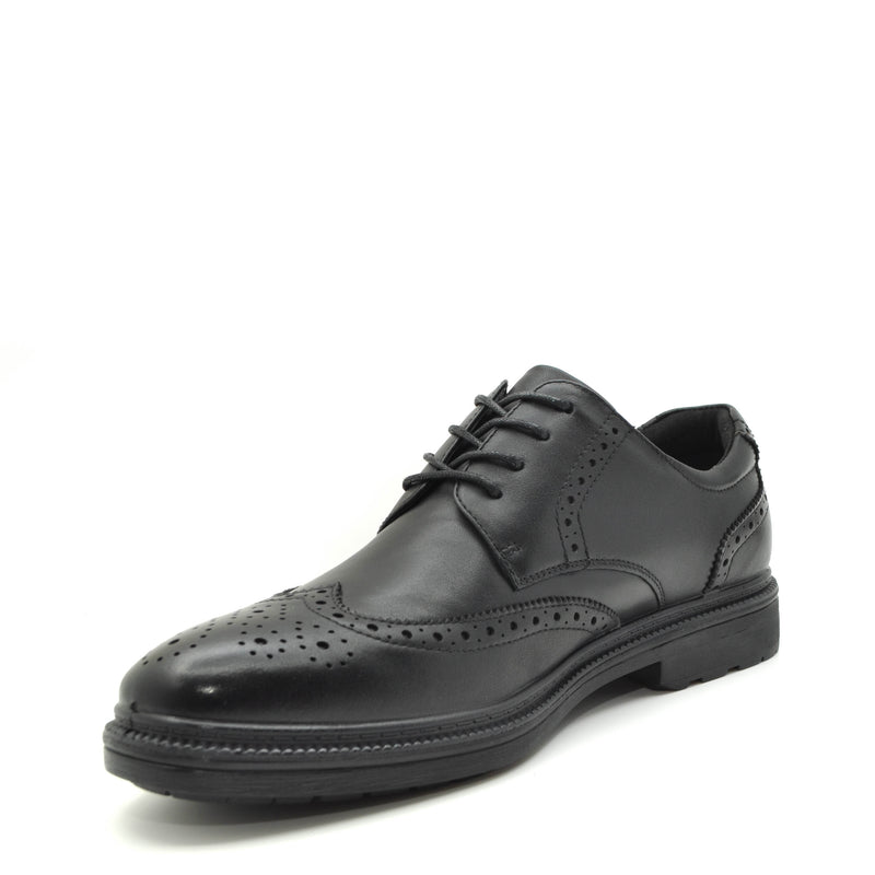 Load image into Gallery viewer, G comfort black toe cap shoes
