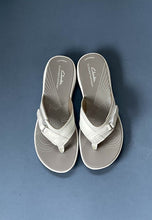 Load image into Gallery viewer, clarks white mule sandals