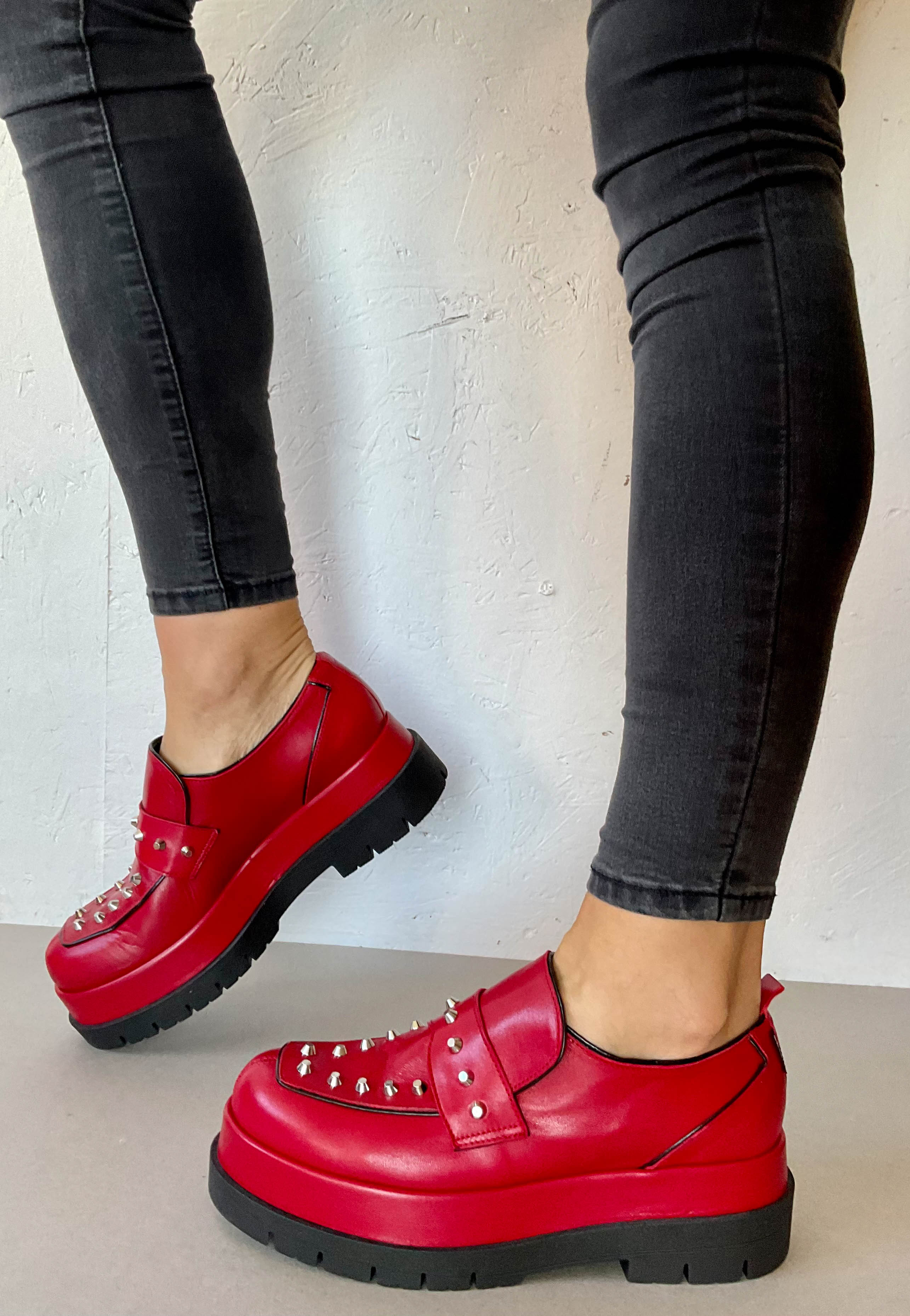 Marco moreo red platform shoes