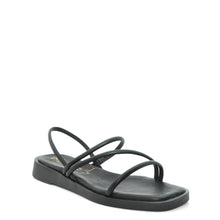 Load image into Gallery viewer, marila black flat sandals