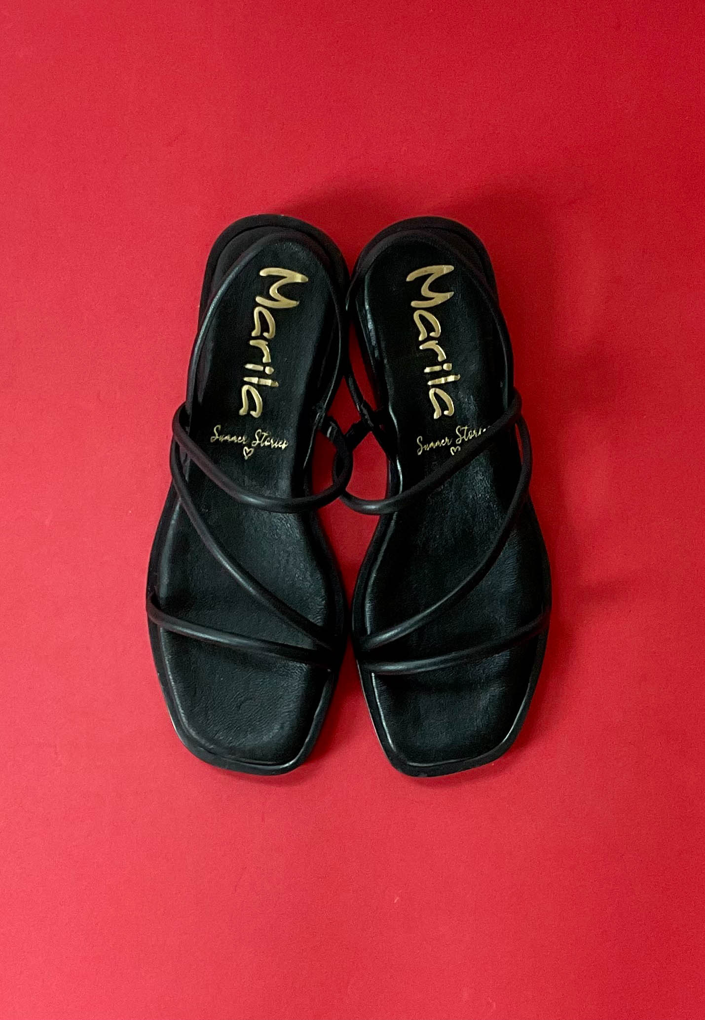 marila black ladies sandals
