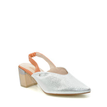 Load image into Gallery viewer, Kate appleby silver sling back shoes