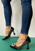 una healy black dress shoes