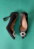 una healy black heels