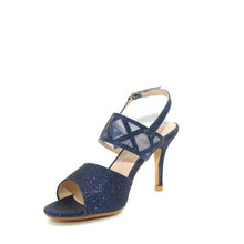 Load image into Gallery viewer, sorento navy heeled sandals