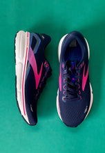 Load image into Gallery viewer, brooks navy ladies running shoes