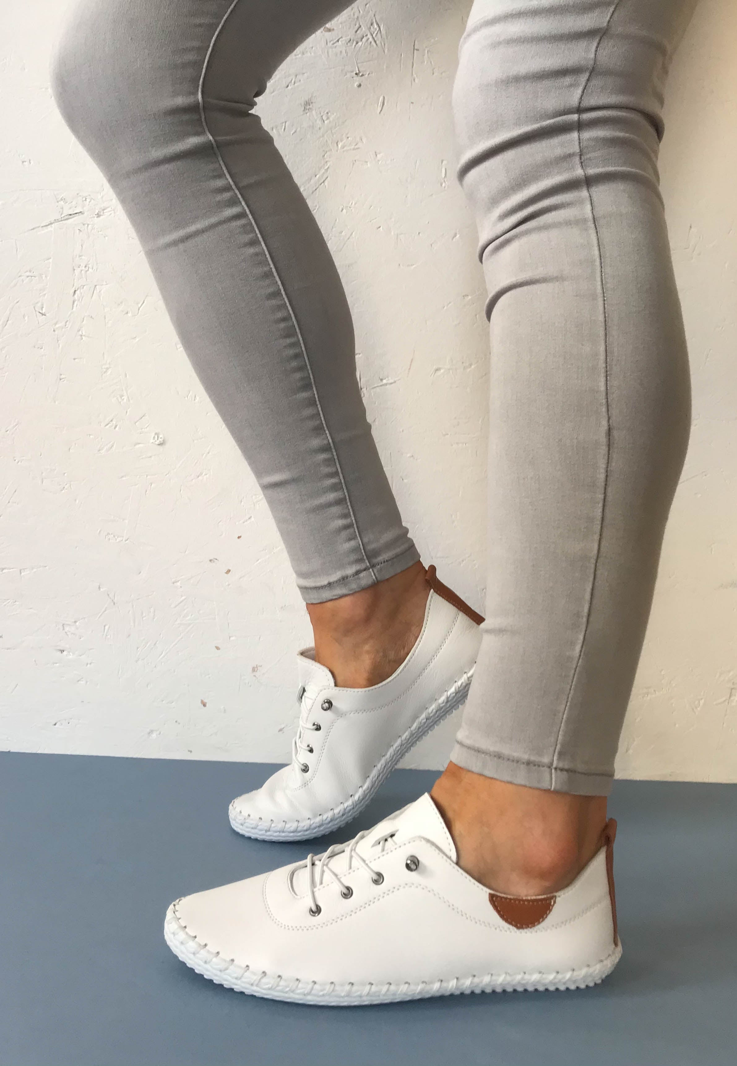 white summer shoes