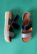 Load image into Gallery viewer, lunar navy espadrille sandals