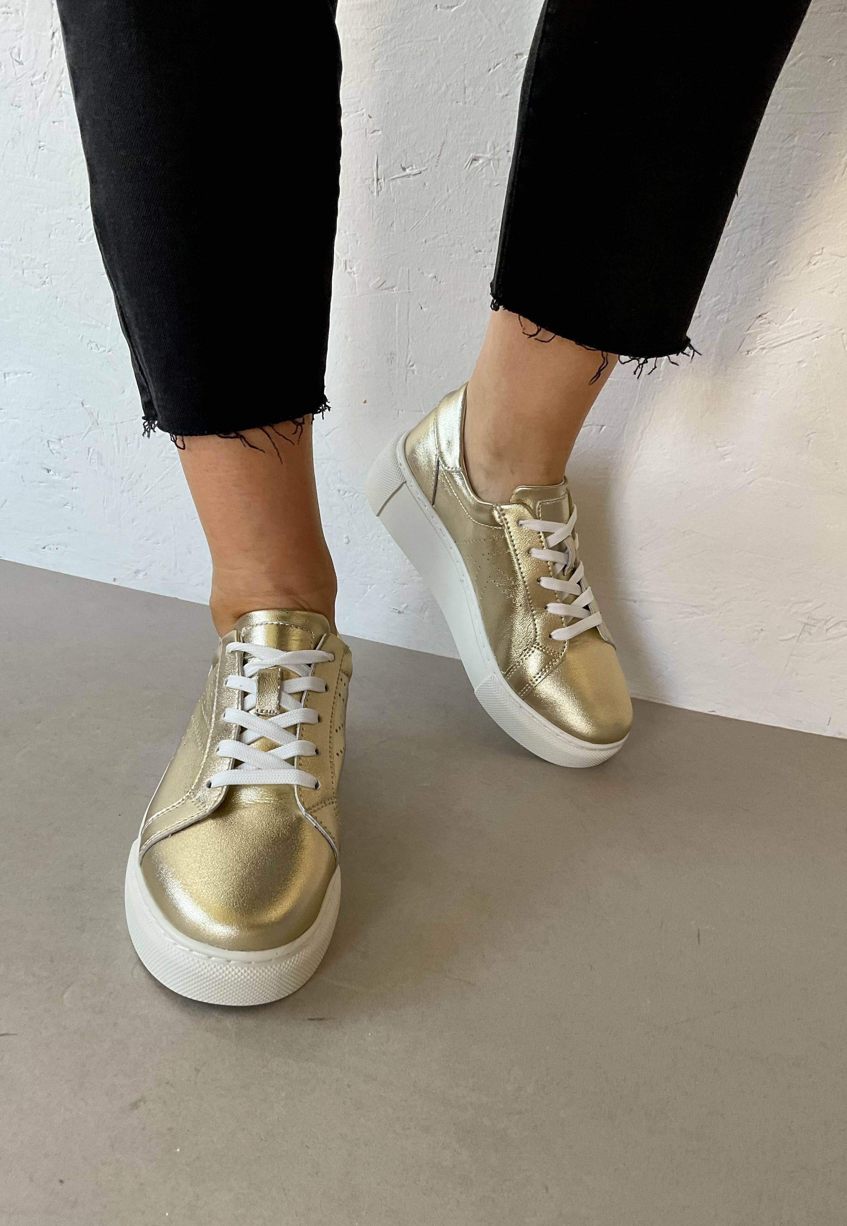 Kate appleby gold shoes