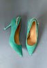 sorento green 3 inch heels