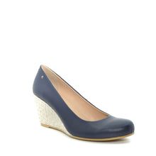 Load image into Gallery viewer, kate appleby navy wedge shoes