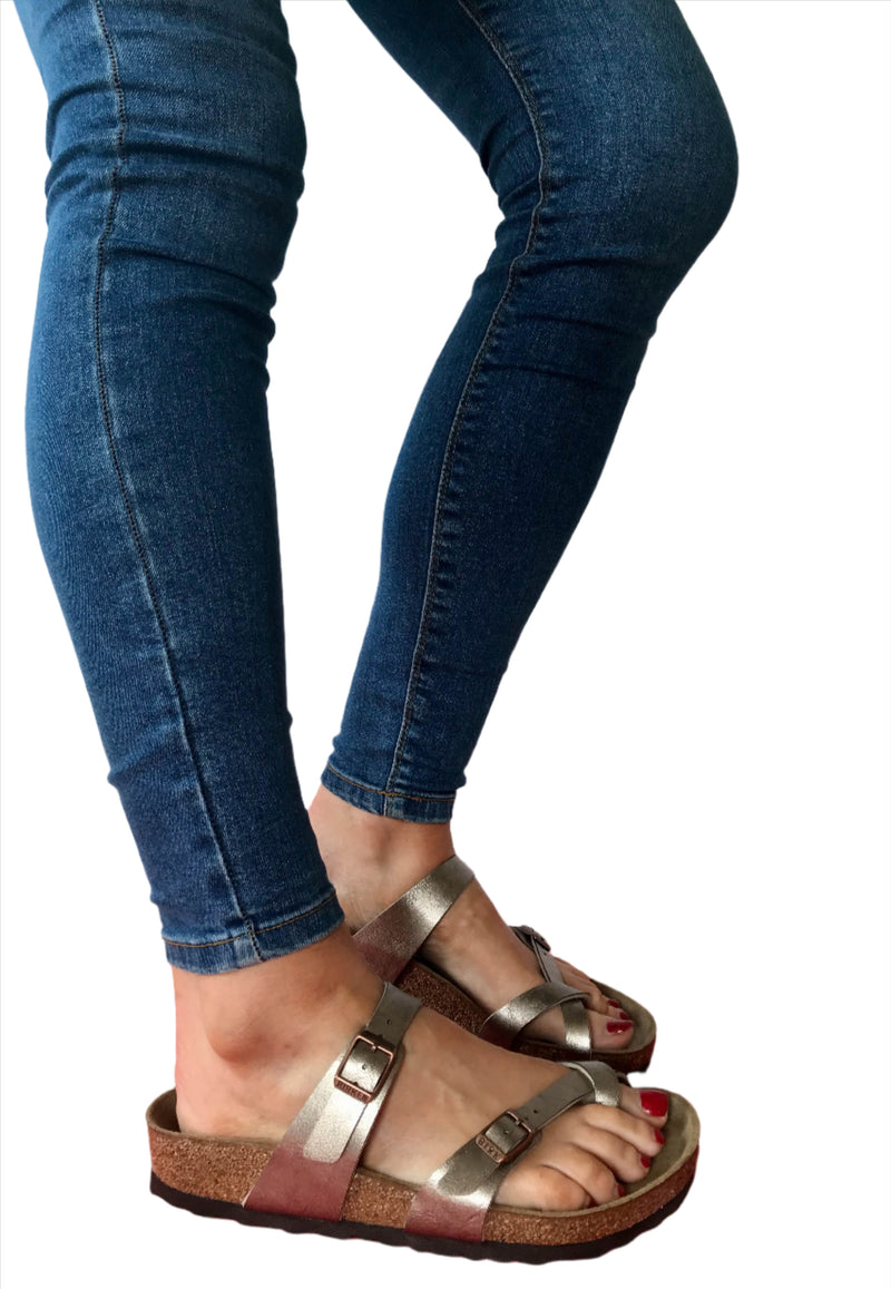 Load image into Gallery viewer, taupe birkenstock sandals
