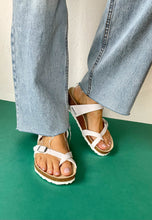 Load image into Gallery viewer, white birkenstock womens