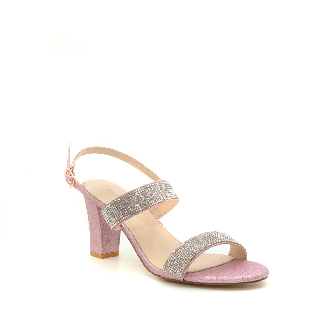 sorento pink sparkle sandals