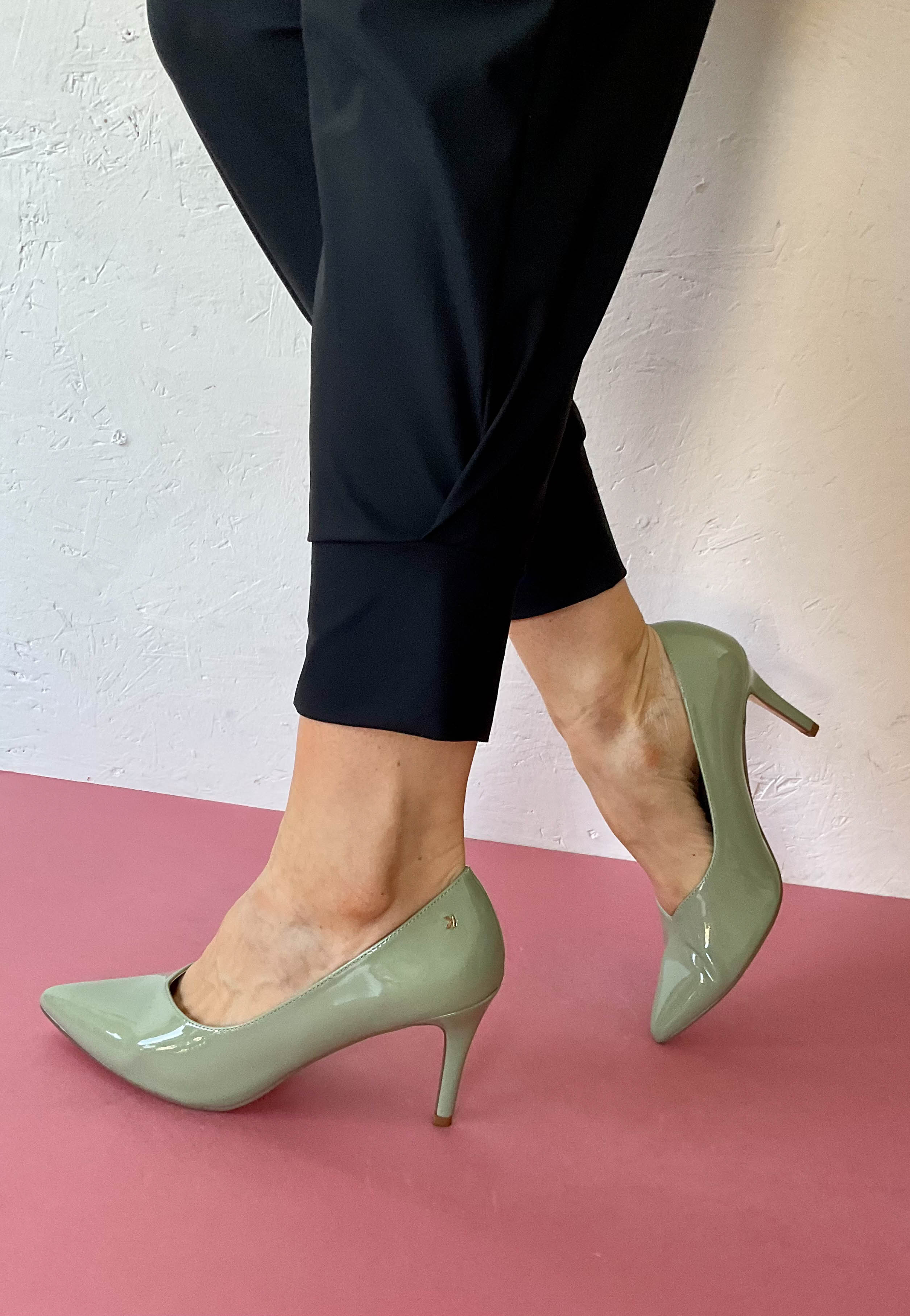 Glam Squad Olive Green Patent Ankle Strap Heels | Heels, Olive heels, Ankle  strap heels