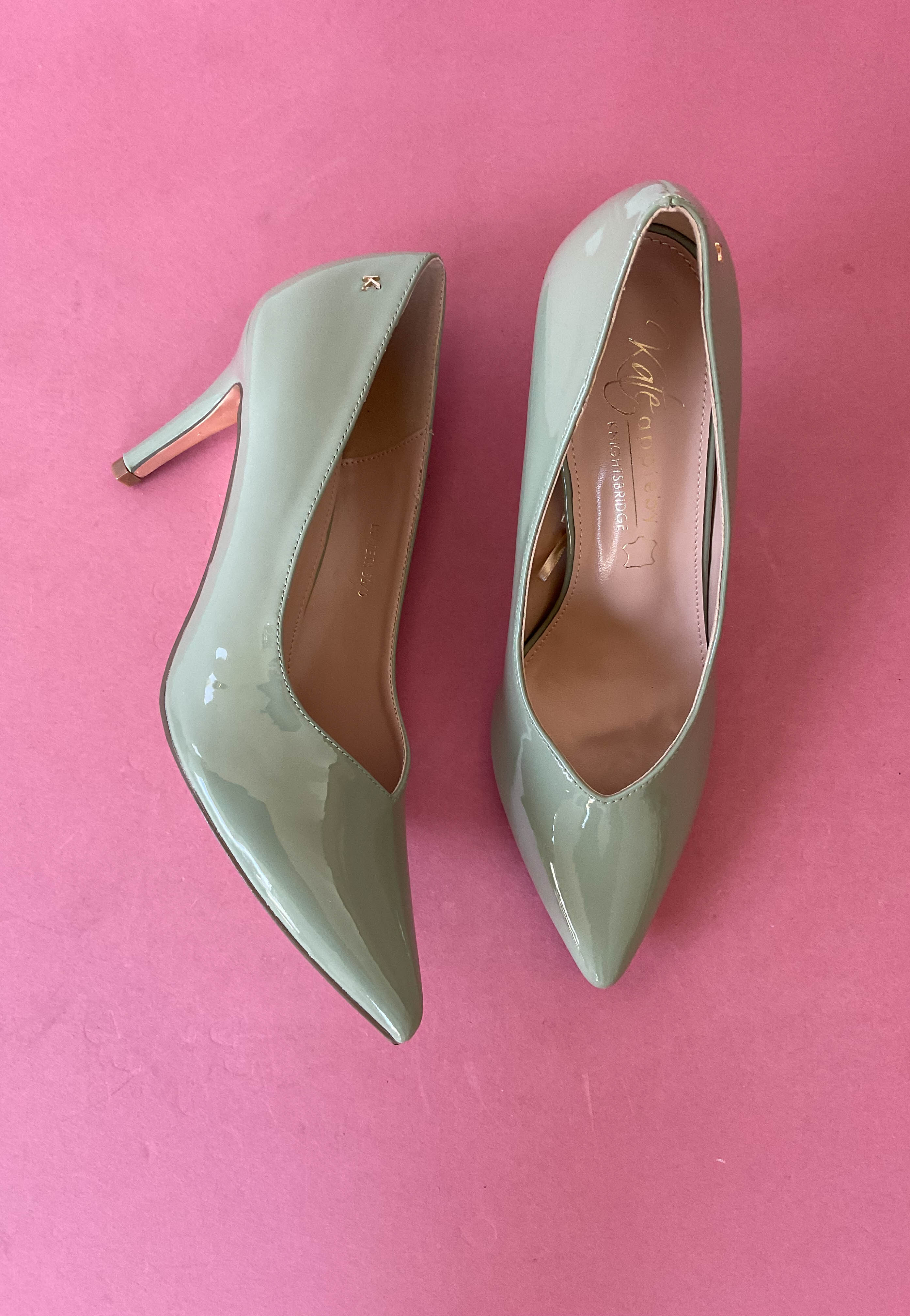 Kate appleby green 3 inch heels