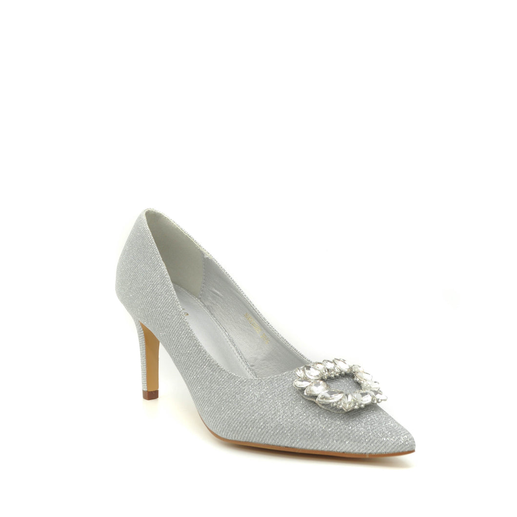 sorento silver low heels